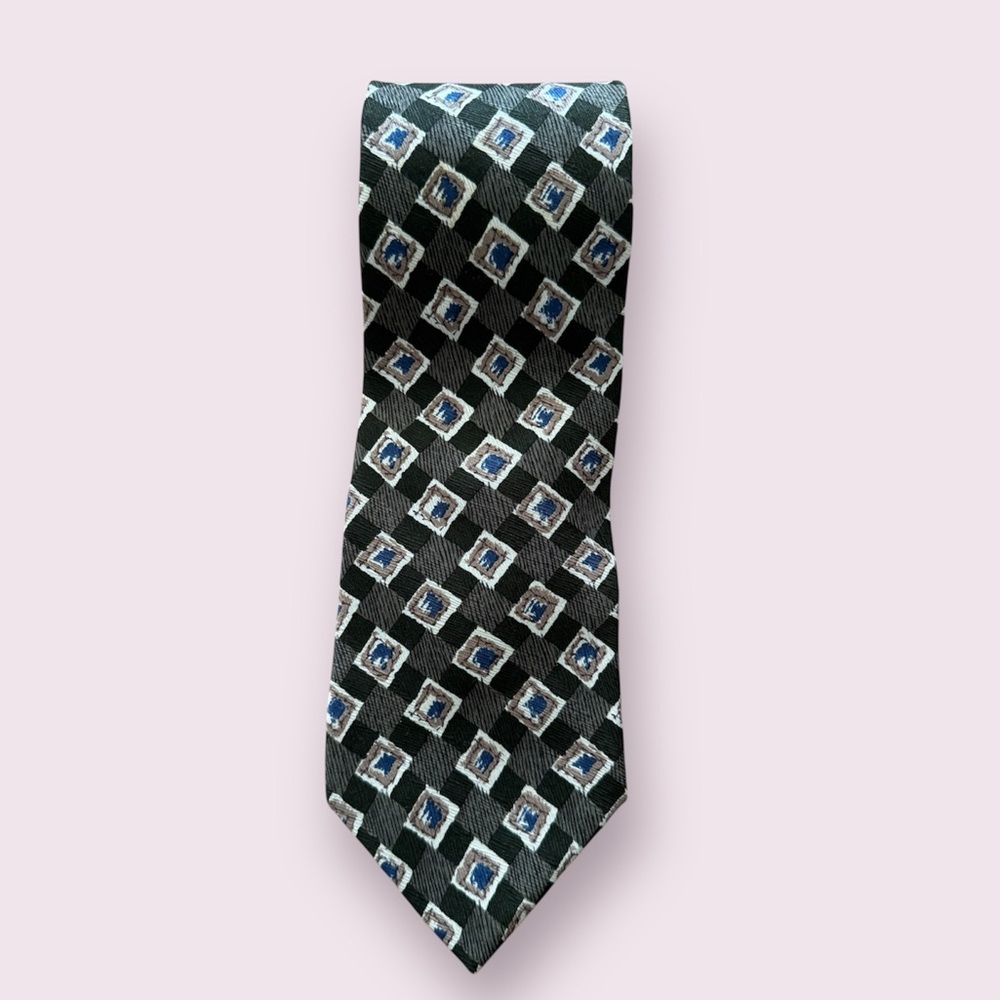 (NWOT) ISAAC ZELCER Mens Tie 100% Silk Made in Italy